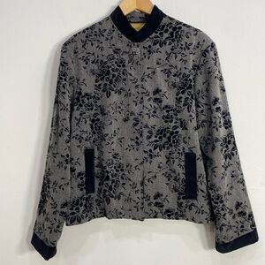 Vtg western Painted Pony Western Jacket Velvet Floral XL